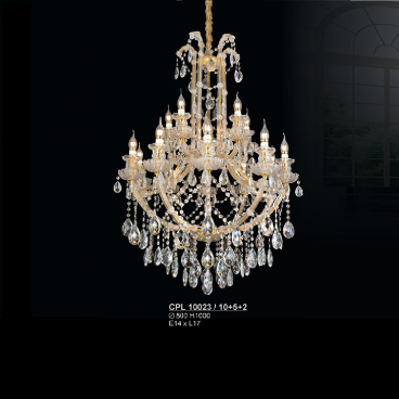 S - CPL 10023/10+5+2: Đèn chùm nến Phale 17 tay - KT: Ø800mm x H1000mm - Bóng đèn E14 x 17 bóng