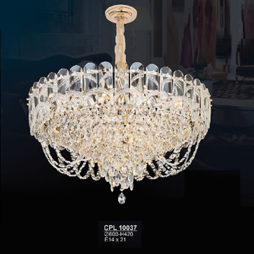 S - CPL 10037: Đèn thả Phale - KT: Ø800mm x H470mm - Bóng đèn E14 x 21 bóng