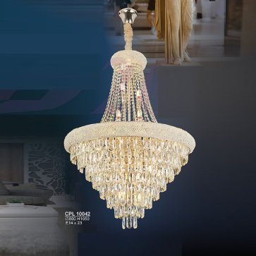 CPL 10042: Đèn thả Phale K5 - KT: Ø800mm  x H1050mm - Bóng đèn chân E14 x 23 bóng