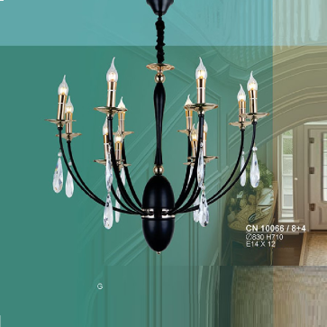 S - CN 10066/8+4: Đèn chùm nến 12 tay - KT: Ø830mm x H710mm - Bóng đèn E14 x 12 bóng