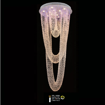 TPL 10201: Đèn thả Phale LED - KT: Ø800mm x H 1800mm - Đèn LED đổi 3 màu + Bóng LED 5W x 13 bóng