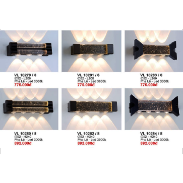 VL 10279/6: Đèn gắn tường LED Phale  - KT: Ø52mm x L200mm - Ánh sáng vàng 3000K