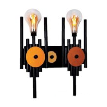 HF - V 103/2: Đèn gắn tường 1 bóng - KT: L360mm x W70mm x H430mm - Bóng đèn E27 x 2 bóng