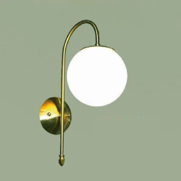 35 - VK 11: Đèn gắn tường chóa bi thủy tinh - KT: Ø150mm x H400mm - Bóng đèn E27 x 1