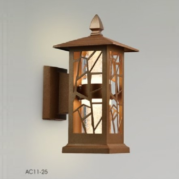 AC 11-25: Đèn gắn tường ngoài trời LED - KT: 150mmx150mm x H280mm - Đèn LED 14W ánh sáng vàng 3000K