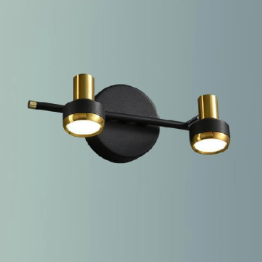 355 - RTA110T2 Đen: Đèn rọi tranh/rọi gương 2 bóng - KT: L300mm x H150mm - Đèn LED ánh sáng vàng 4000K