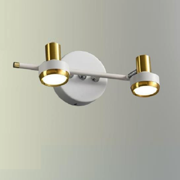 355 - RTA110T2 Trắng: Đèn rọi tranh/rọi gương 2 bóng - KT: L300mm x H150mm - Đèn LED ánh sáng vàng 4000K