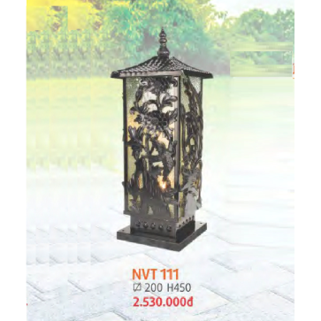NVT 111: Đèn trụ sân vườn hợp kim