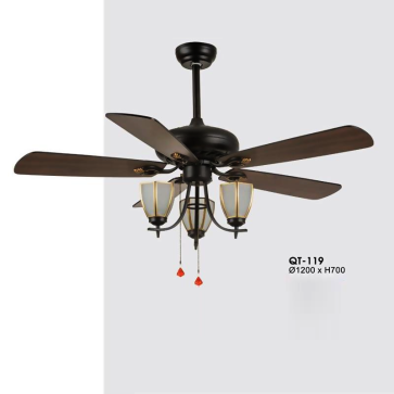 QT - 119: Quạt trần đèn 5 cánh thẳng