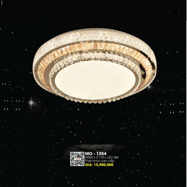 MO - 1254: Đèn áp trần LED - KT: Ø950mm x H170mm - Đèn LED đổi 3 màu