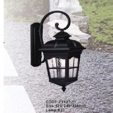 CODE: ZY127-11: Đèn gắn tường ngoài trời - KT: 570mm x 240mm x 330mm - Đèn E27 x 1 bóng