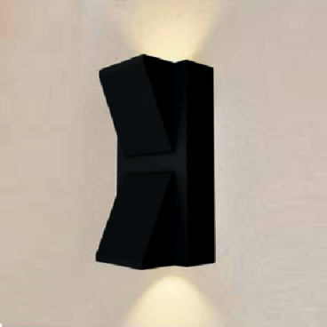 SN - VC 1272Đ: Đèn gắn tường ngoài trời - KT: Ø80mm x H140mm - Đèn LED 5W x 2, ánh sáng vàng trung tính 4000K