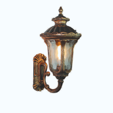 E - TD - 129: Đèn gắn tường ngoài trời - KT: L240mm x H470mm - Bóng đèn E27 x 1