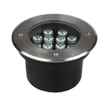 LUG -  12T/12V: Đèn LED âm sàn trên bờ 12W - Quang thông 960Lm - IP 65 -  KT: Ø160mm x H95mm - Lỗ khoét: Ø140mm - Ánh sáng trắng/vàng