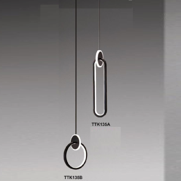 TTK135A: Đèn thả đơn LED ( Mẫu A/B) - KT: W100mm x H400mm - Đèn LED đổi 3 màu