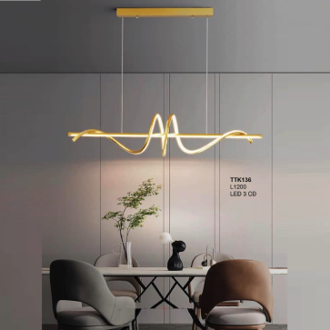 35 - TTK136: Đèn thả Ngang LED - KT: L1200mm - Đèn LED đổi 3 màu