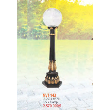 NVT 143: Đèn trụ sân vườn hợp kim