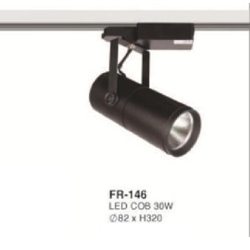 FR-146: Đèn rọi ray LED COB 30W - KT: Ø82mm x H320mm - 1 chế độ ánh sáng (trắng/vàng/trung tính)