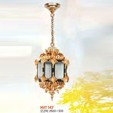 NVT 147: Đèn thả - KT: Ø290mm x H560mm +500mm - Bóng đèn E27 x 3 bóng