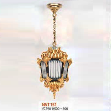 NVT 151: Đèn thả - KT: Ø290mm x H500mm +500mm - Bóng đèn E27 x 3 bóng