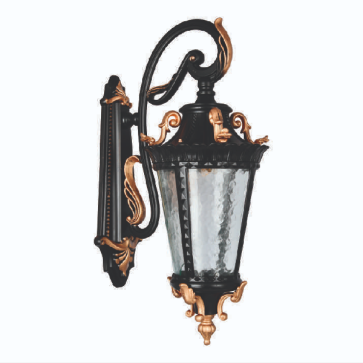 E - TD - 158: Đèn gắn tường ngoài trời - KT: L210mm x W250mm x H550mm - Bóng đèn E27 x 1