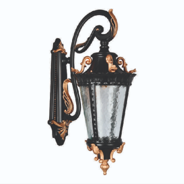 E - TD - 158: Đèn gắn tường ngoài trời - KT: L210mm x W250mm x H550mm - Bóng đèn E27 x 1