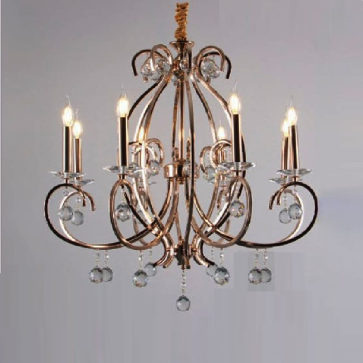 35 - DC164T8: Đèn chùm 8 tay - KT: Ø750mm x H650mm - Bóng đèn E14 x 8 bóng