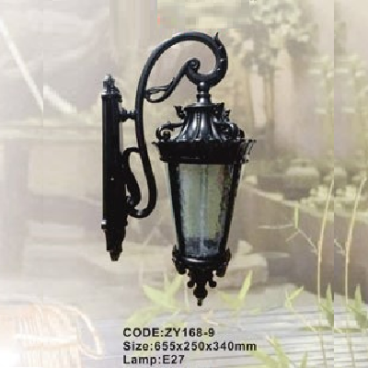 CODE: ZY168-9: Đèn gắn tường ngoài trời - KT: 655mm x 250mm x 340mm - Đèn E27 x 1 bóng