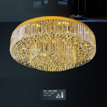H - MLF 1680/1000: Đàn áp trần LED Phale - KT: Ø1000mm x H330mm - Đèn LED 112W, ánh sáng đổi 3 màu