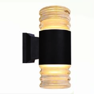 AN - NT - 1779TR/BK: Đèn gắn tường ngoài trời - KT: Ø90mm x H210mm - Đèn LED ánh sáng vàng 3500K