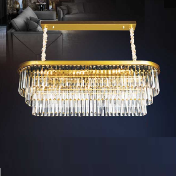 AN - TPL - 18016/L1000: Đèn thả ngang Phale - KT: L1000mm x W320mm x H350mm - Đèn chân E14 x 11 bóng