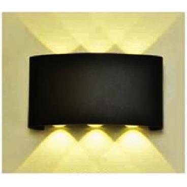 EU - CN - 187: Đèn gắn tường LED - KT: L180mm x W40mm x H100mm - Đèn LED 6 x 1W ánh sáng vàng