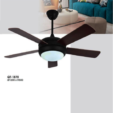 QT - 1870: Quạt trần đèn 5 cánh thẳng