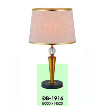 HF - ĐB - 1916: Đèn bàn/đèn đầu giường - KT: Ø300mm x H520mm - Bóng đèn E27 x 1 bóng