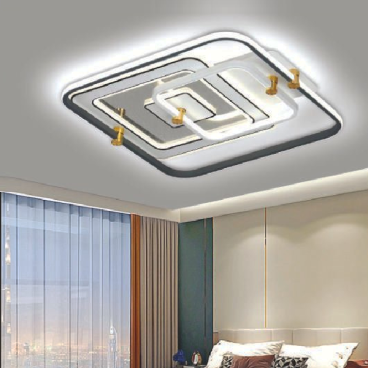 VE - MT - 1950/2: Đèn ốp trần LED - KT: L500mm x W500mm x H100mm - Đèn LED đổi 3 màu - Remote