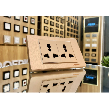 C5-PL6CM: Ổ cắm đôi đa năng -  16A-250V