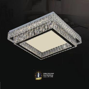 CODE: F2001/600F:  Đèn áp trần vuông LED - KT: L600mm x W600mm - Đèn LED 160W, ánh sáng đổi 3 màu