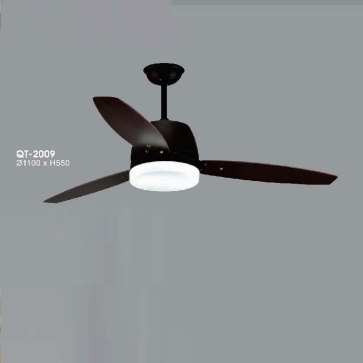 QT - 2009: Quạt trần đèn 3 cánh thẳng
