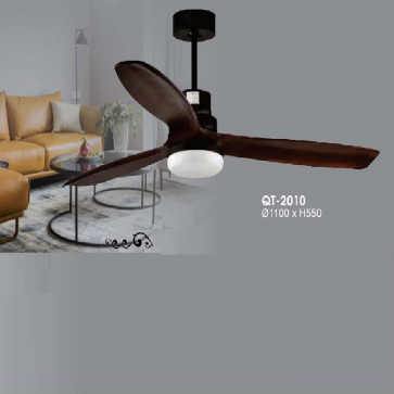 QT - 2010: Quạt trần đèn 3 cánh thẳng