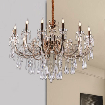 35 - DC20210T16: Đèn chùm nến 16 tay - KT: Ø1200mm x H800mm - Bóng đèn E14 x 16 bóng