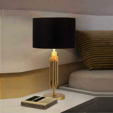 AU - ĐB - 2029/BK: Đèn tủ đầu giường/ đặt bàn - KT: Ø380mm x H700mm - Đèn chân E27 x 1 bóng