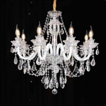 CNQT - 205: Đèn chùm nến Phale 8 tay - KT: Ø700mm x H1100mm - Bóng đèn nến E14 x 8 bóng