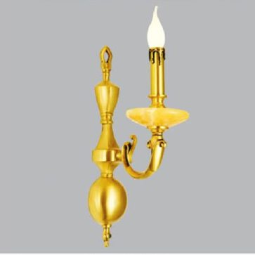SN - VĐ 2053/1: Đèn vách đồng, bóng đèn nến - KT: Ø90mm x H400mm - Đèn chân E14 x 1 bóng