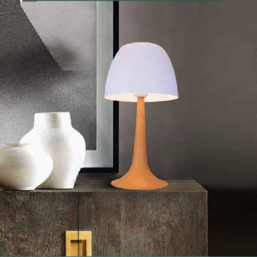 AU - ĐB - 2074/WH: Đèn đặt tủ đầu giường/ đèn bàn - KT: Ø220mm x H420mm - Bóng đèn E27 x 1 bóng