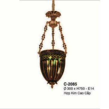 E - C - 2085: Đèn thả - KT: Ø300mm x H750mm - Bóng Đèn E14
