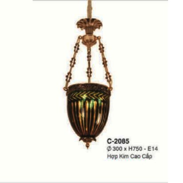 E - C - 2085: Đèn thả - KT: Ø300mm x H750mm - Bóng Đèn E14