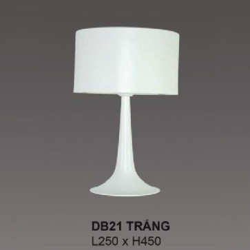 35 - DB21 TRẮNG: Đèn đặt tủ đầu giường/ đặt bàn - KT: L250mm x H450mm - Bóng đèn E27 x 1 bóng