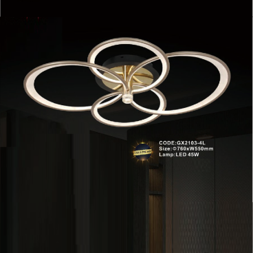 CODE: GX2103-4L: Đèn áp tar62n LED - KT: Ø760mm x W550mm - Đèn LED 45W ánh sáng đổi 3 màu