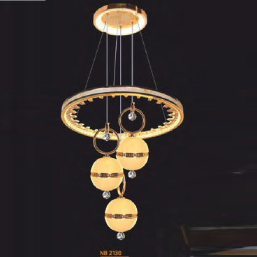 NB 2130: Đèn thả LED 3 bóng - KT: Ø450mm x H1000mm - Đèn LED 36W ánh sáng đổi 3 màu