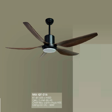 QT-216: Quạt trần đèn 5 cánh